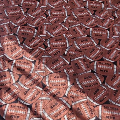 Cut and Tie Blanket - Football